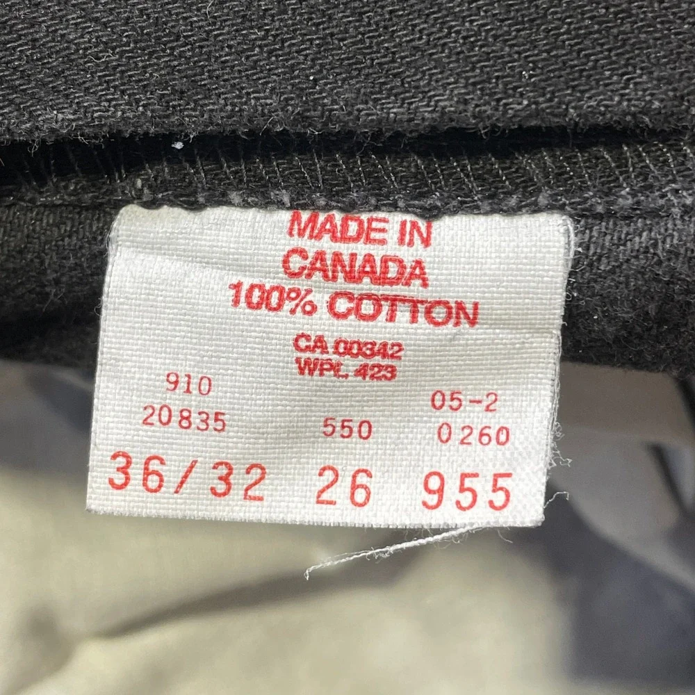 Vintage Levis 550 Jeans Mens 36x32 Black Relaxed Tapered‎ Canada Grunge Punk